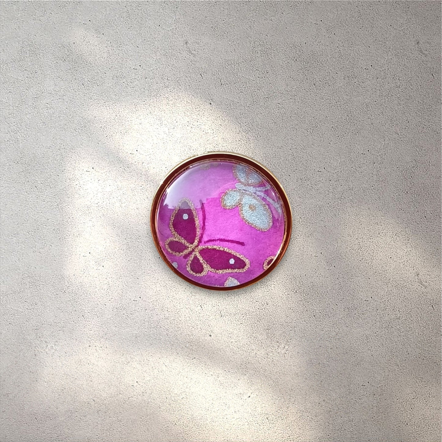 Bague ronde 25mm doré RAZUBERI