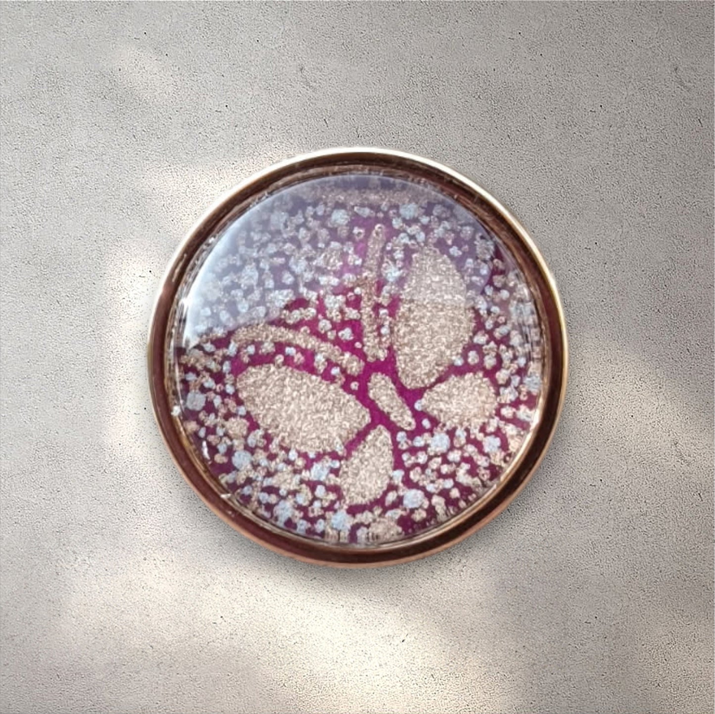 Bague ronde 20mm doré RAZUBERI