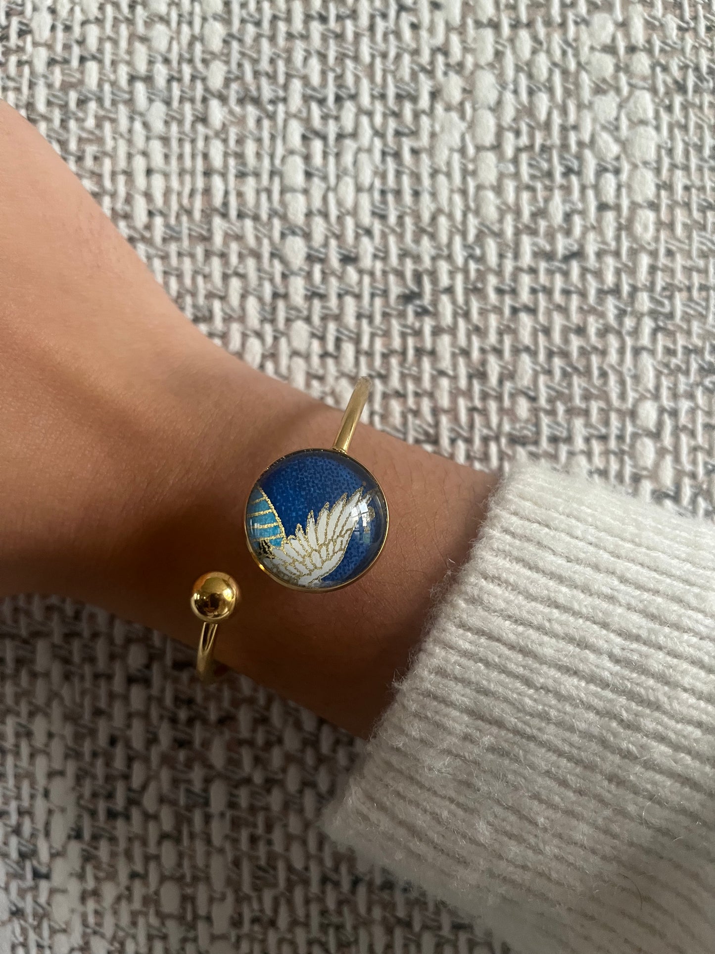 Bracelet Lune 20mm BLEU TSURU