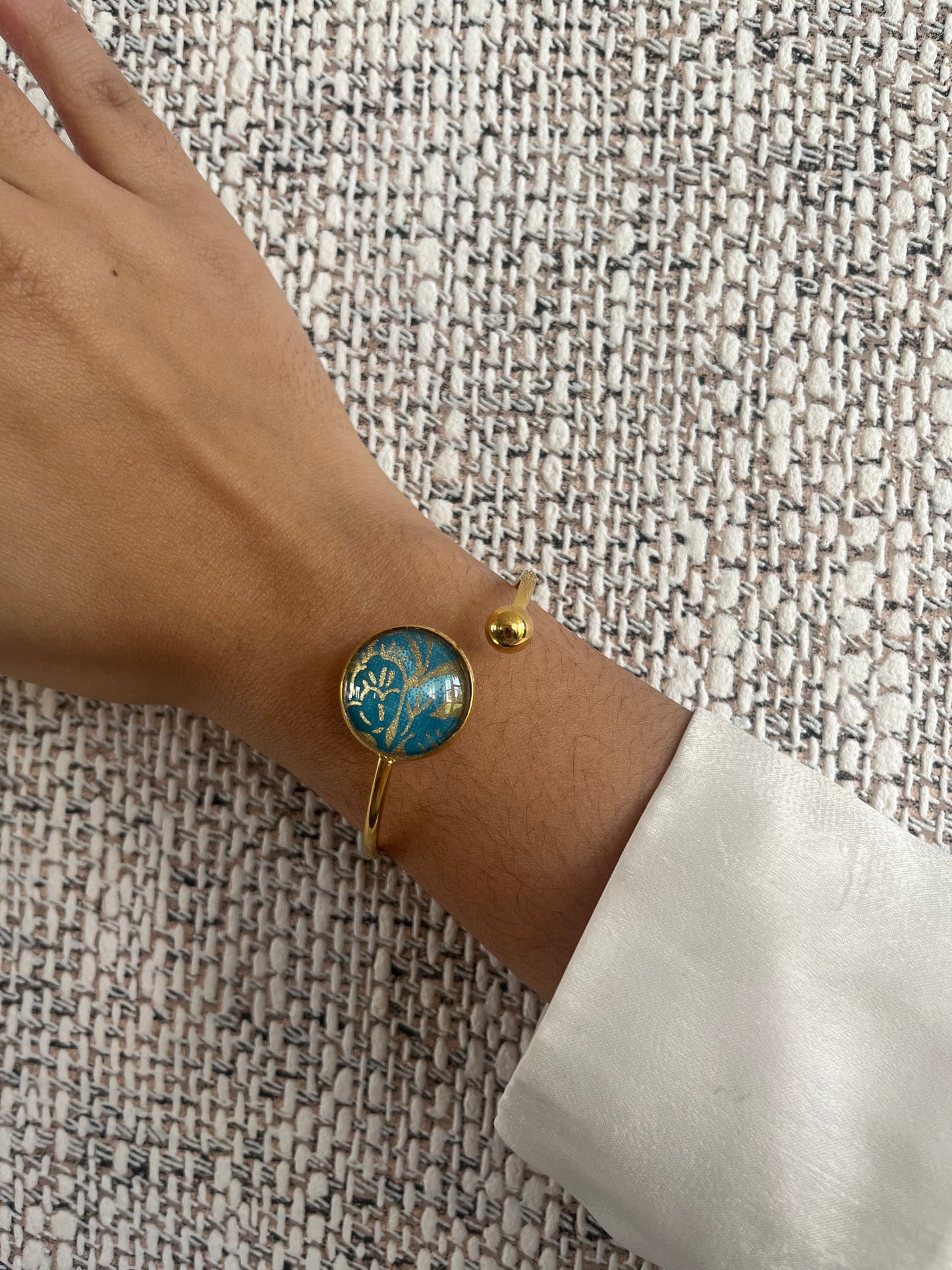 Bracelet Lune 20mm VAGUE TURQUOISE