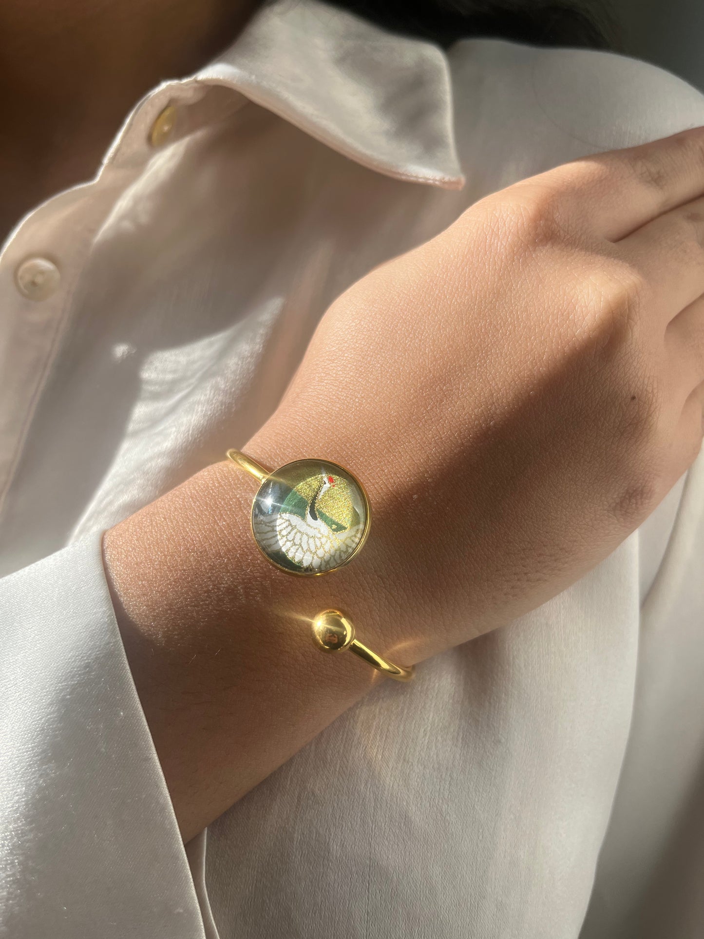 Bracelet Lune 20mm GRUE VERT