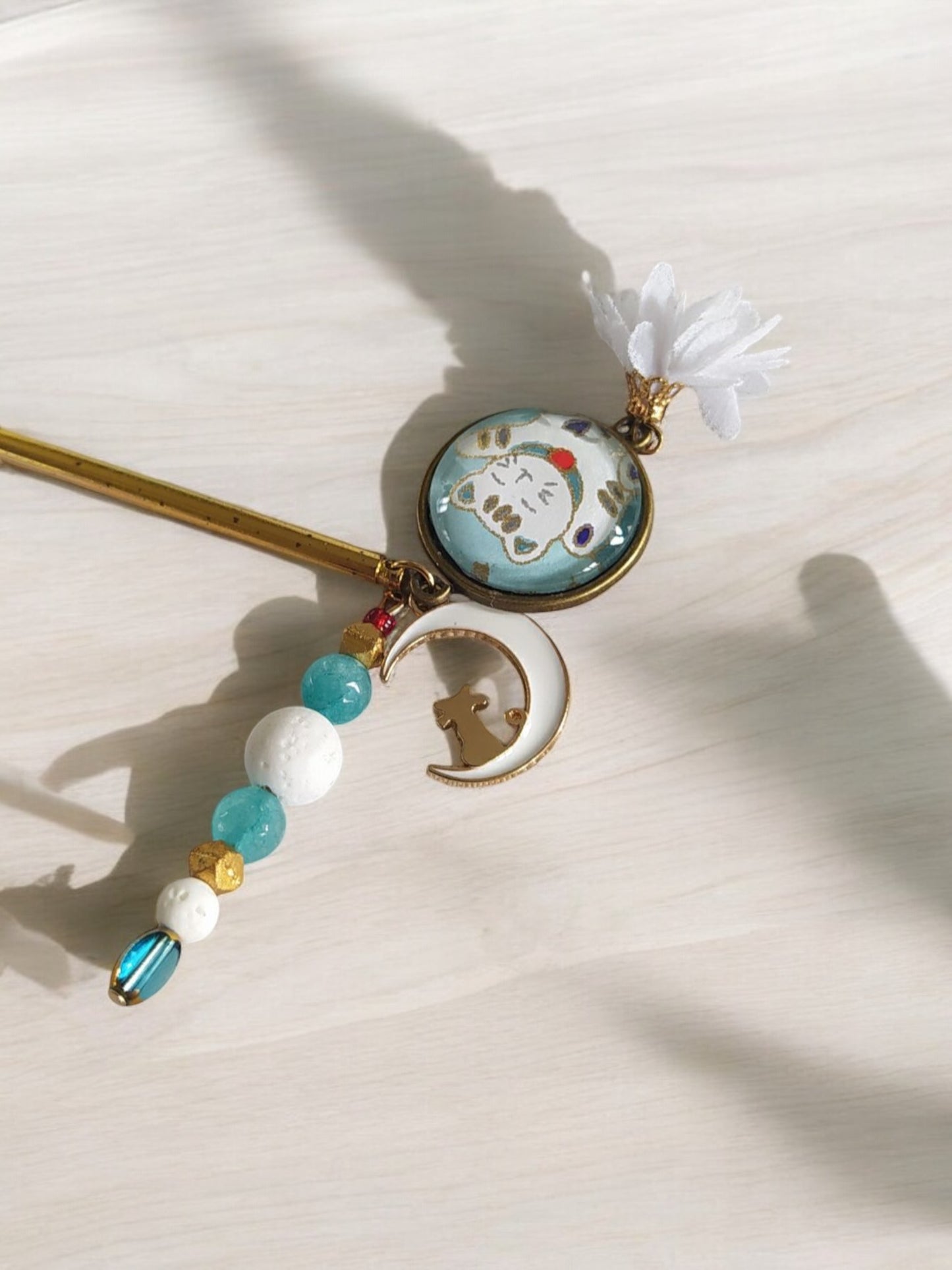 Pic à chignon TURQUOISE NEKO
