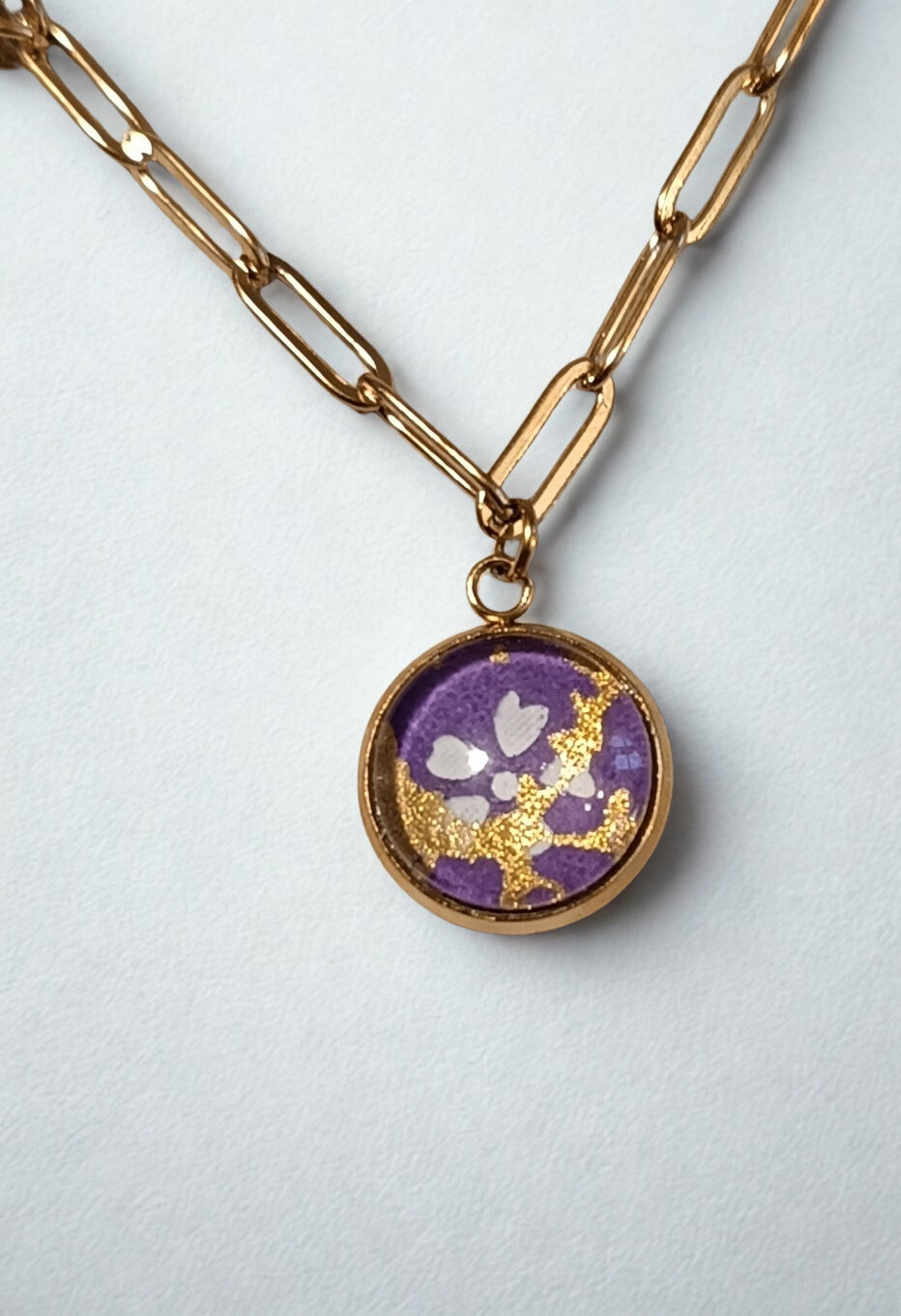 Collier à breloques MIRYOKU violet
