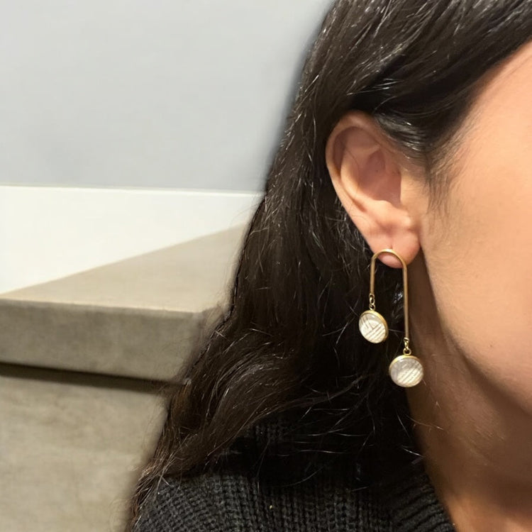 Boucles d'oreille doubles