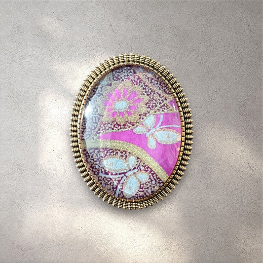 Broche ovale RAZUBERI