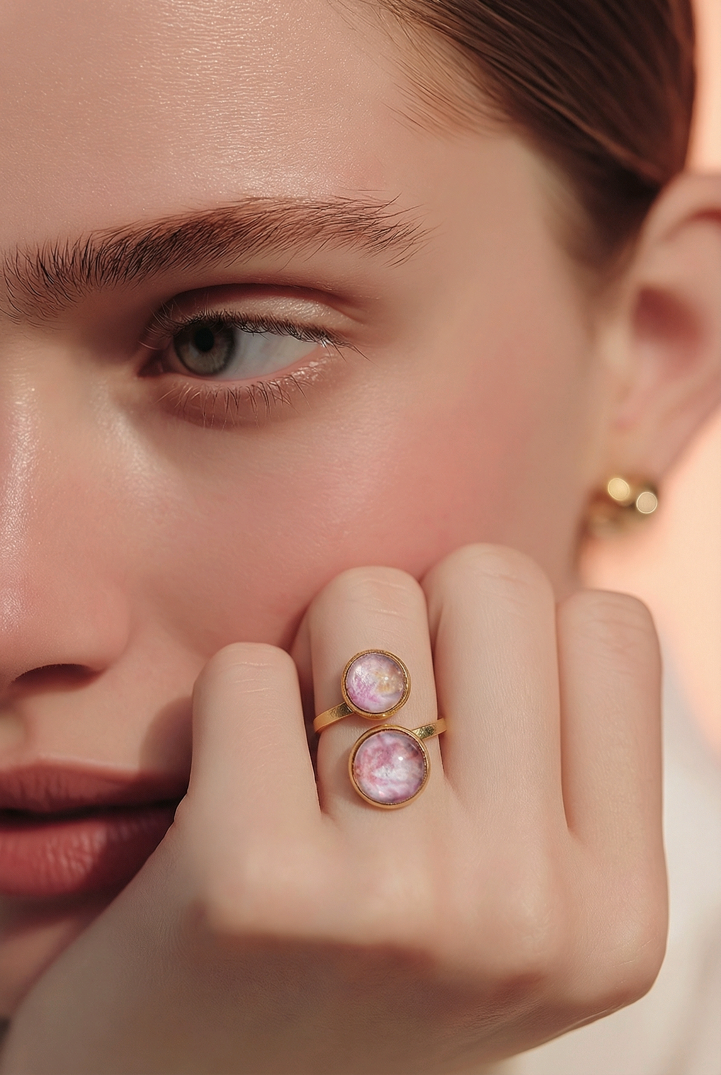 Bague Toi et Moi SENSU mauve
