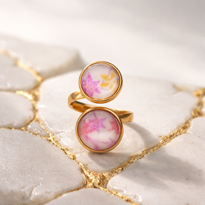 Bague Toi et Moi SENSU mauve