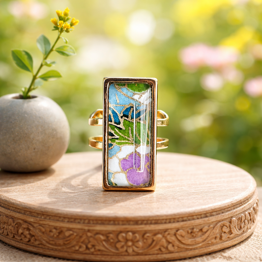 Bague rectangulaire CHO