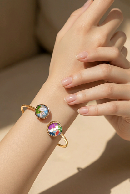 Bracelet double rond CHO