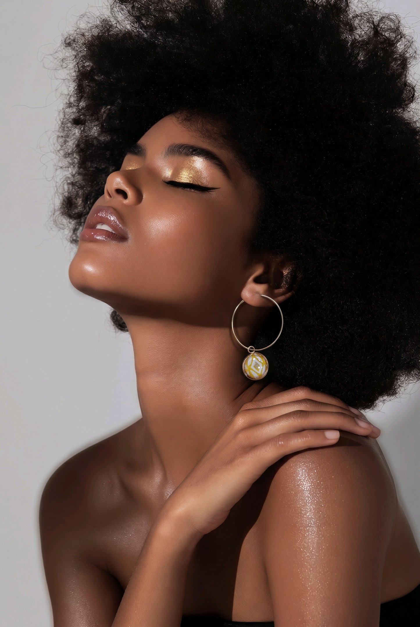 Pampilles LOSANGE jaune