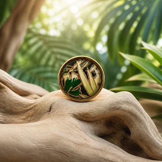 Bague 20mm JUNGLE vert
