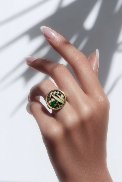 Bague 20mm JUNGLE vert