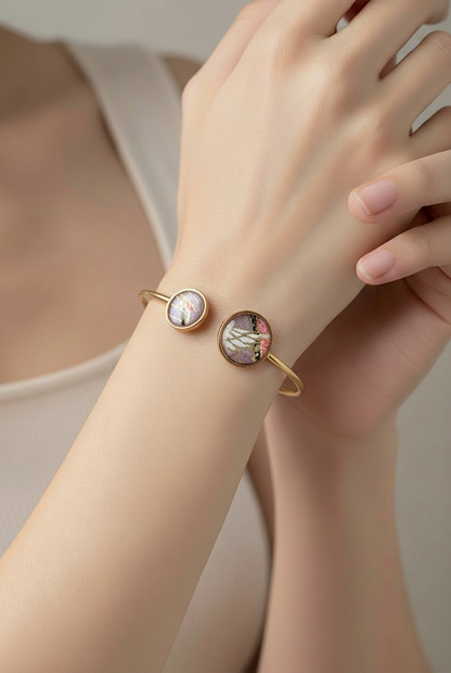 Bracelet double GRUE violet