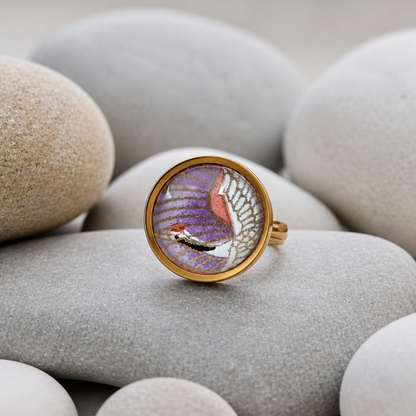 Bague 20mm  GRUE violet