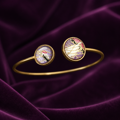 Bracelet double GRUE violet