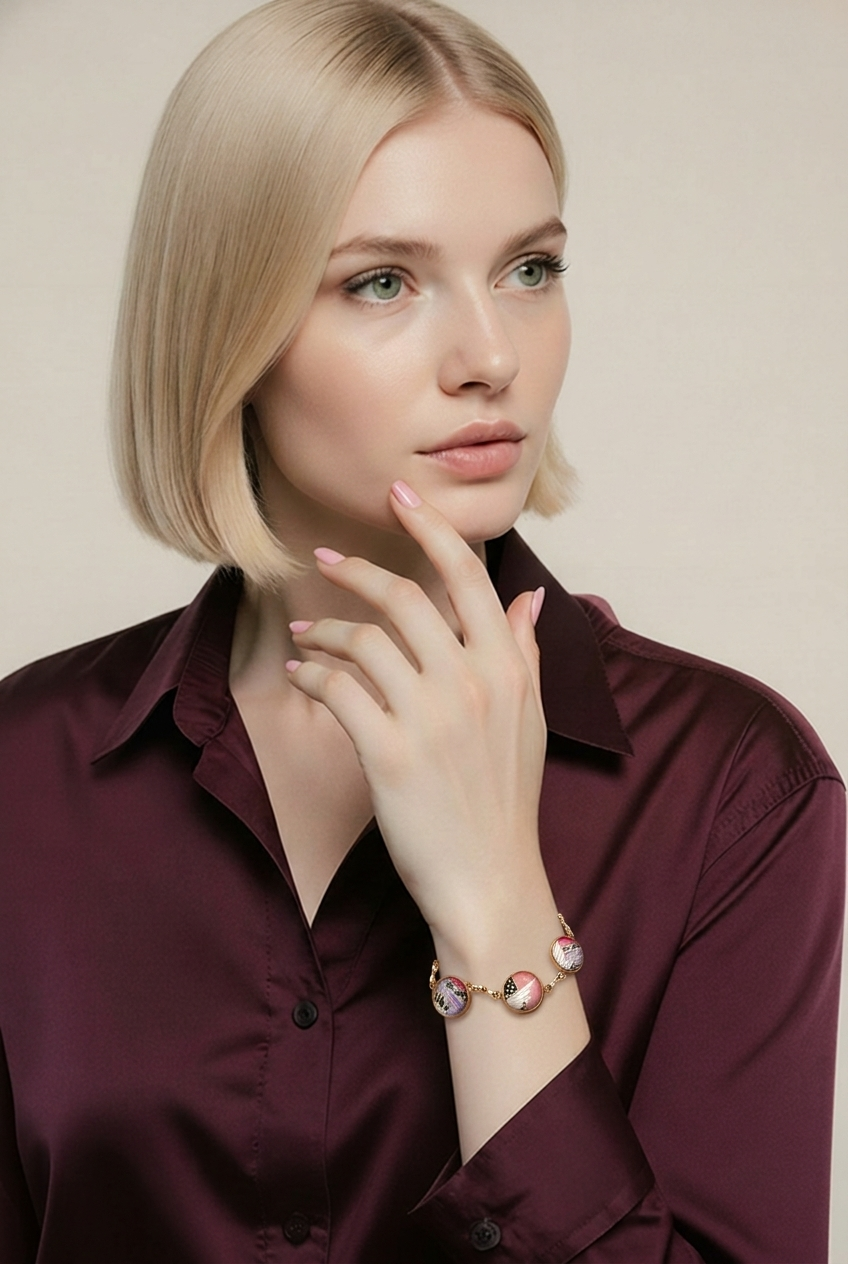 Bracelet Chemin GRUE violet