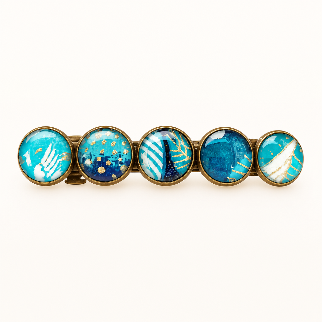 Barrette 5m PETITE bleu turquoise