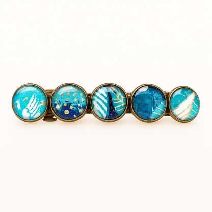Barrette 5m PETITE bleu turquoise