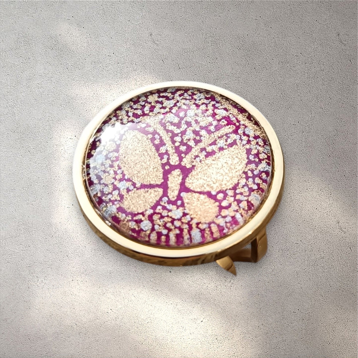 Bague ronde 20mm doré RAZUBERI