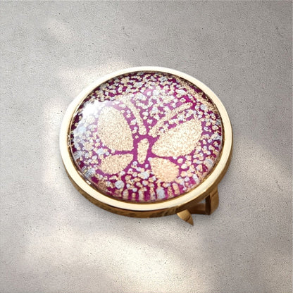 Bague ronde 20mm doré RAZUBERI