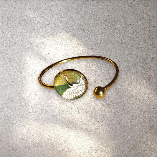 Bracelet Lune 20mm GRUE VERT