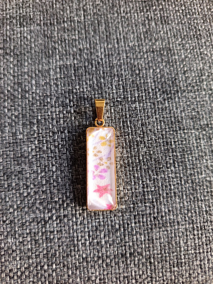 Médaillon rectangulaire SENSU mauve