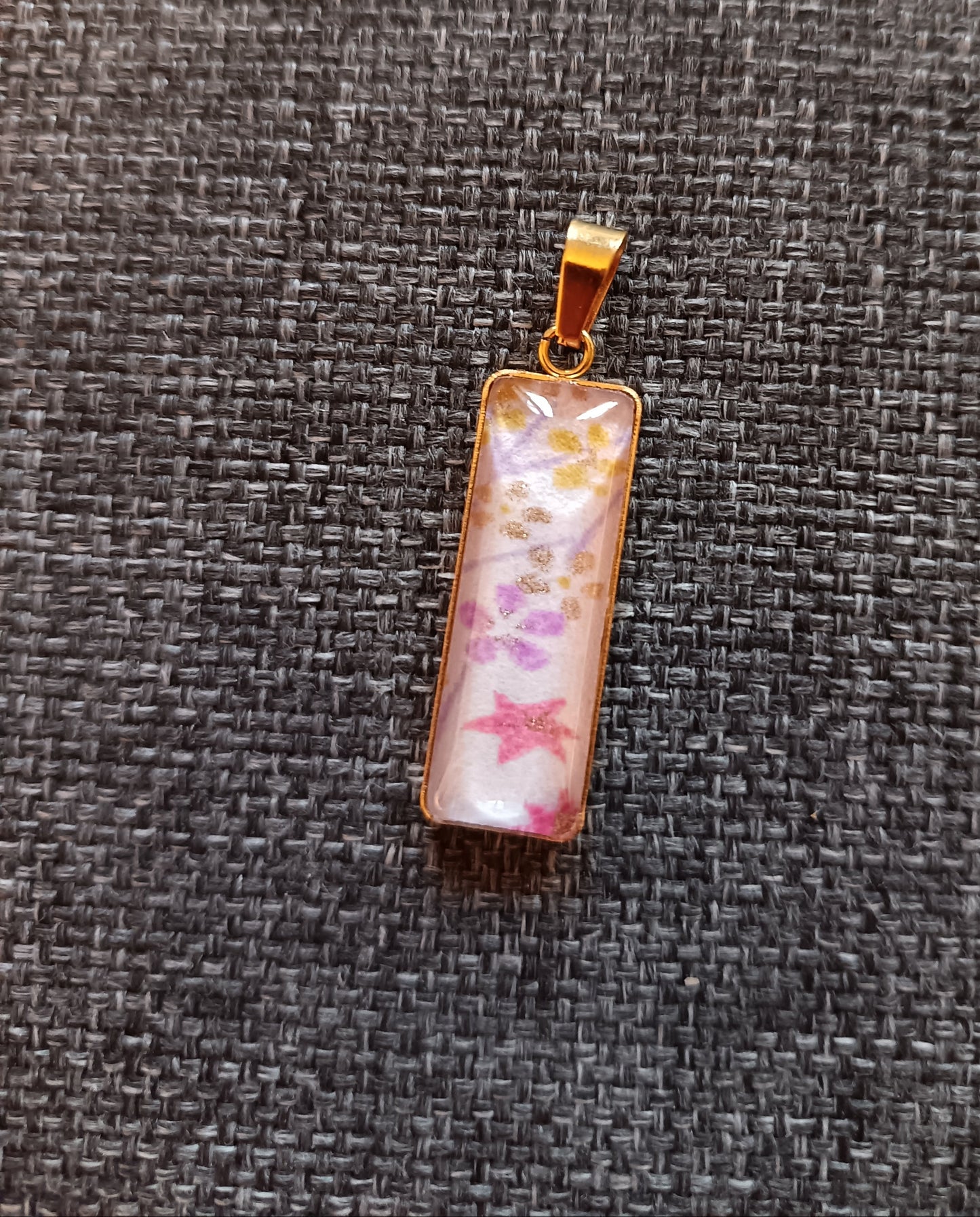 Médaillon rectangulaire SENSU mauve