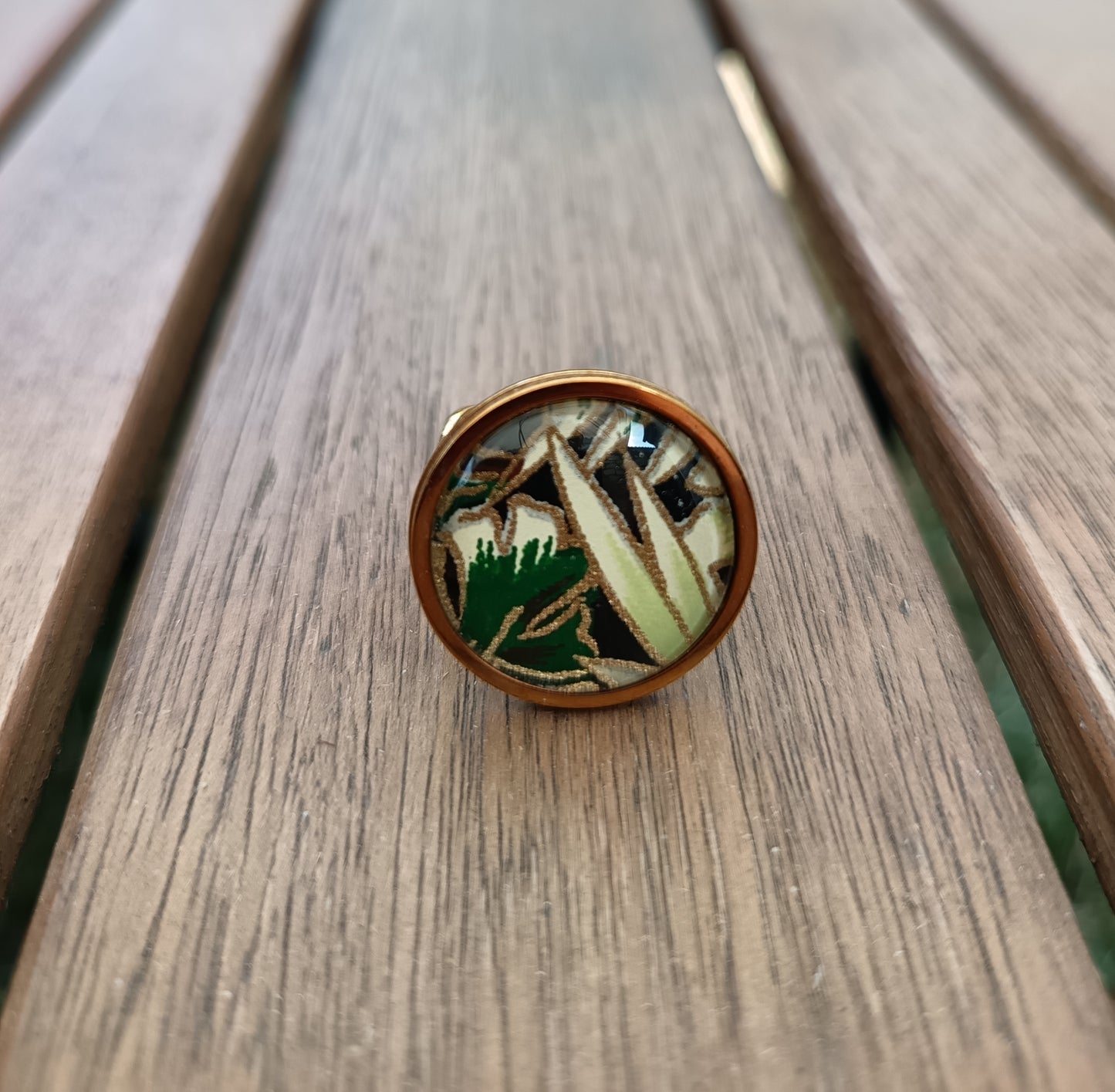 Bague 20mm JUNGLE vert