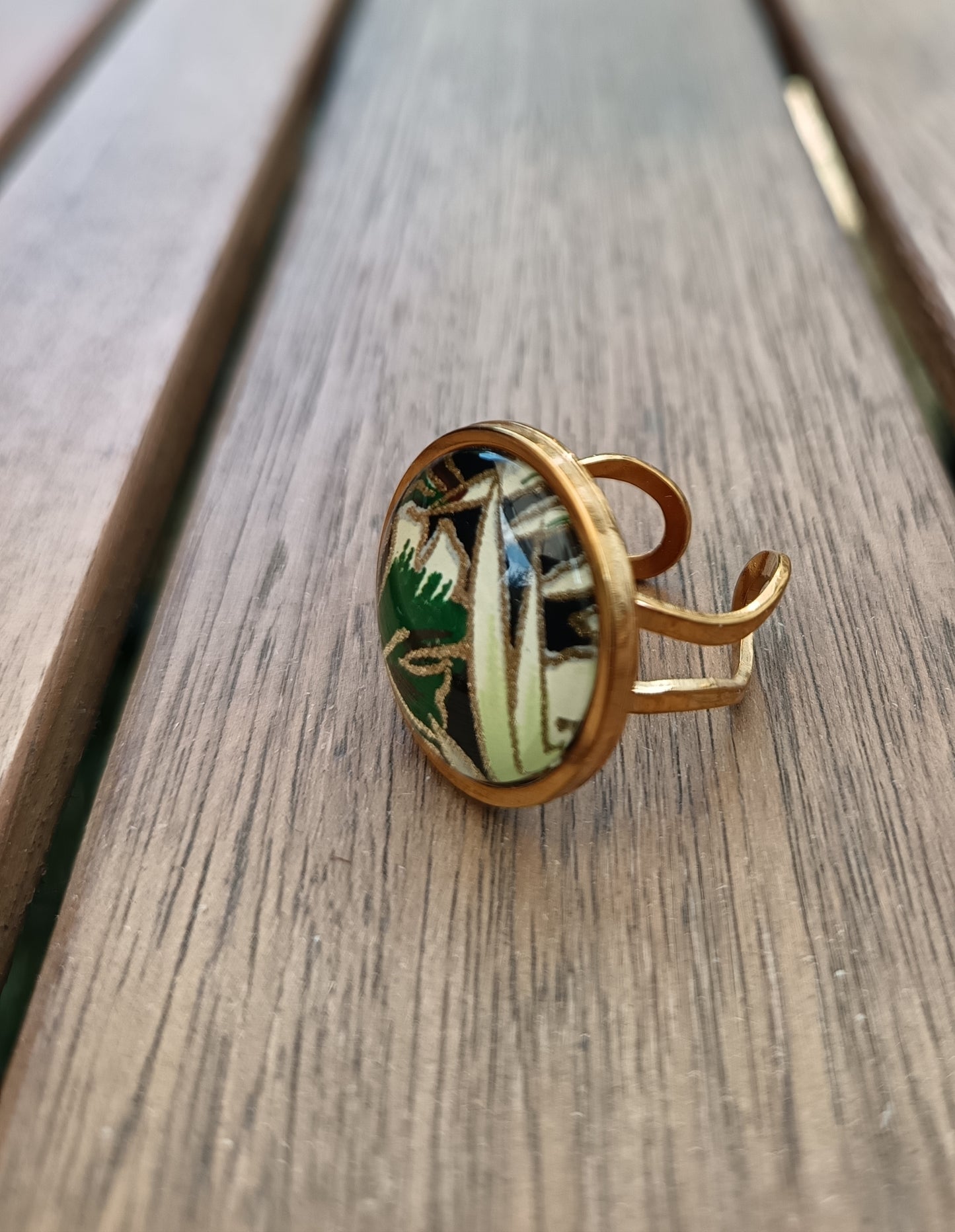 Bague 20mm JUNGLE vert