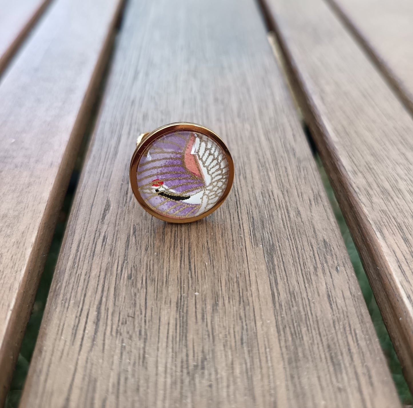 Bague 20mm  GRUE violet