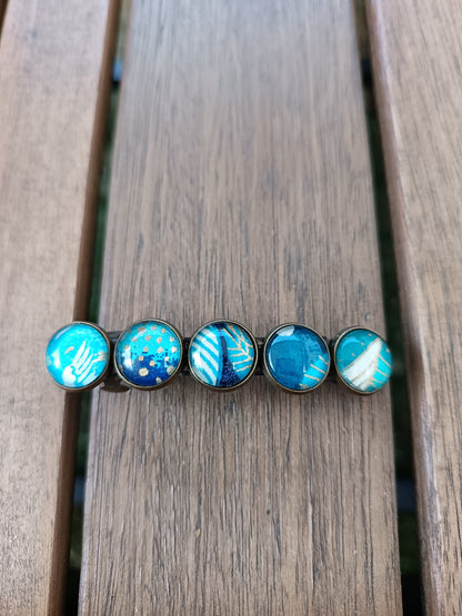 Barrette 5m PETITE bleu turquoise