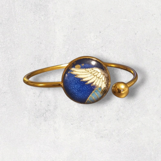 Bracelet Lune 20mm BLEU TSURU