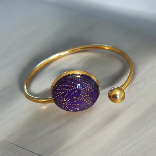 Bracelet Lune 20mm VIOLET SAKURA