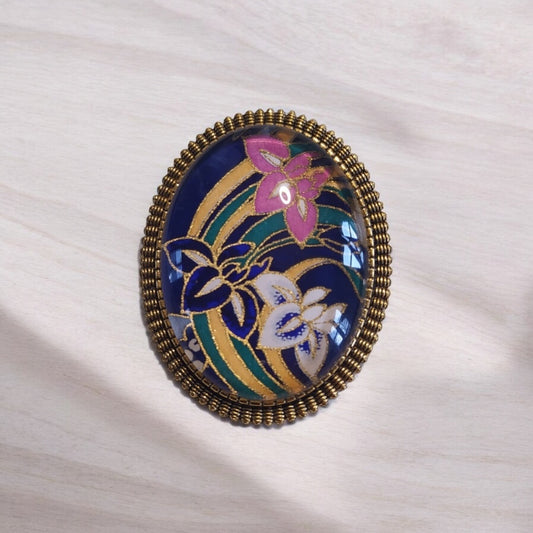 Broche ovale IRIS