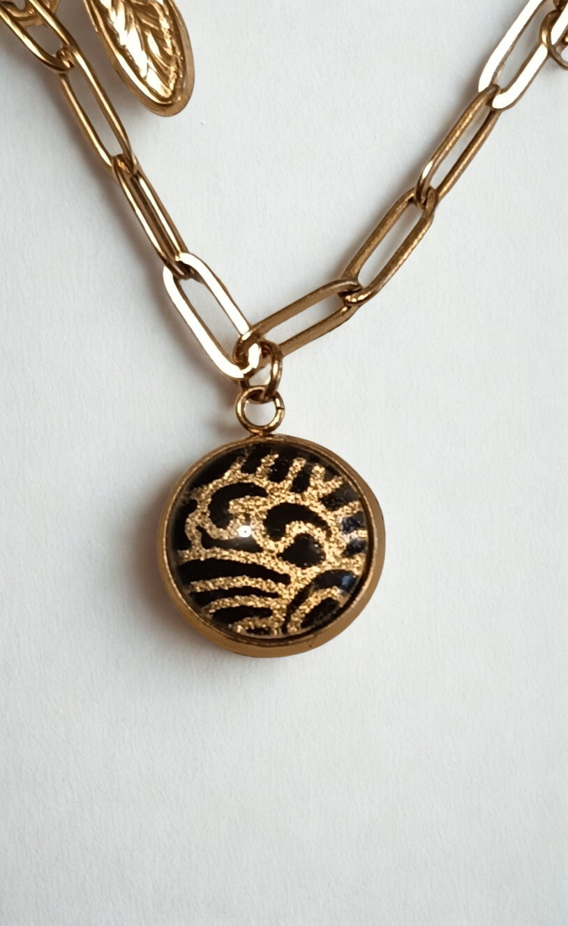 Collier à breloques MIRYOKU noir