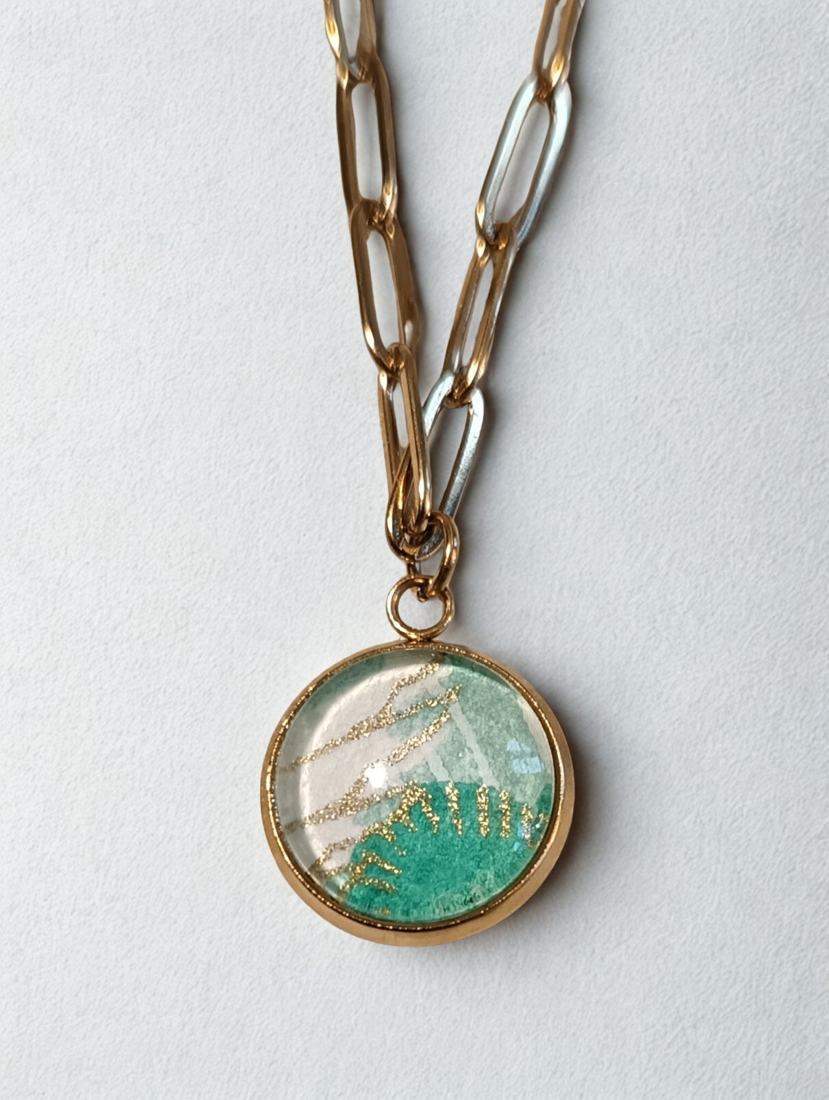 Collier à breloques MIRYOKU vert