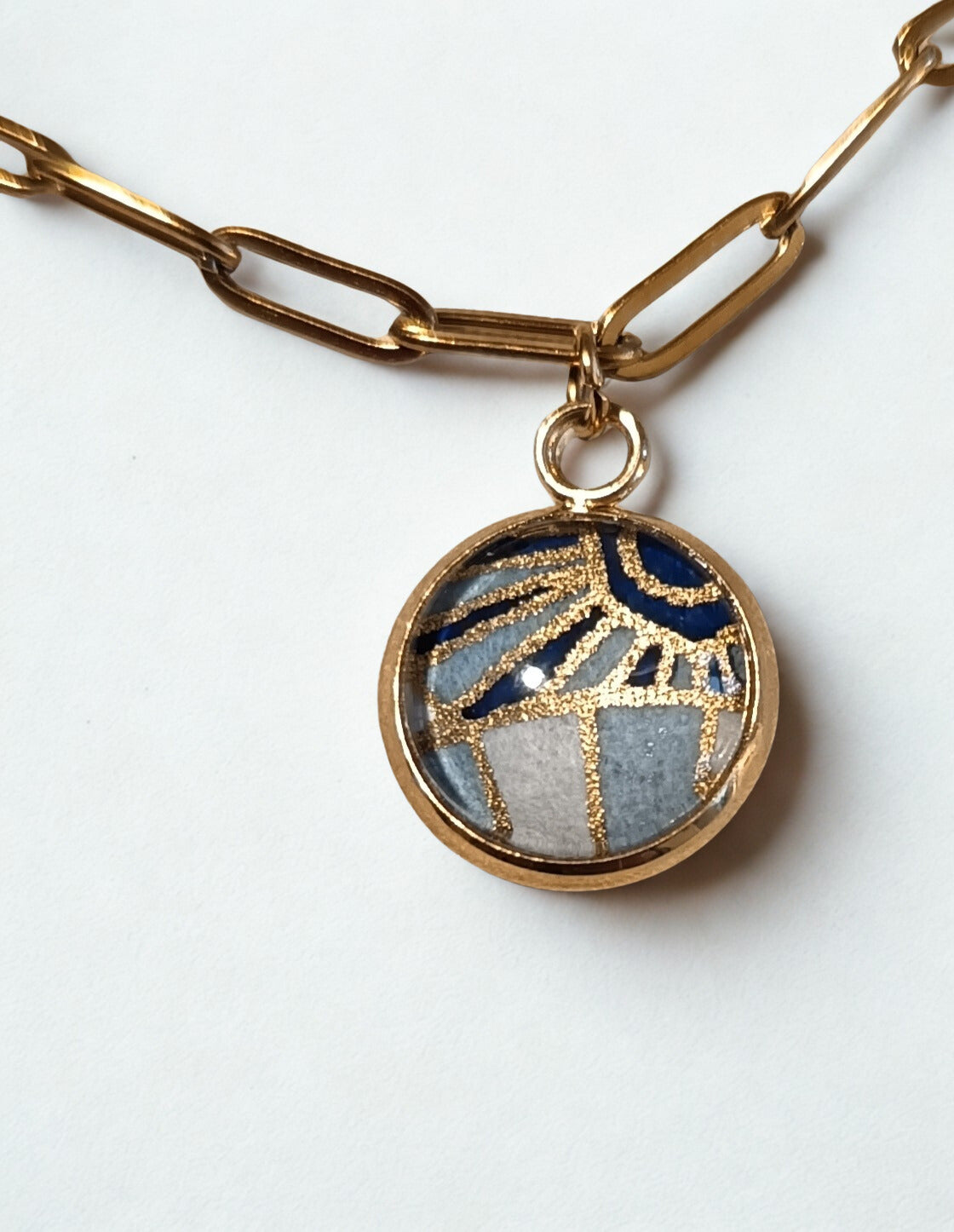 Collier à breloques MIRYOKU bleu