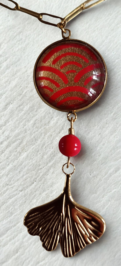 Collier à breloques MIRYOKU rouge