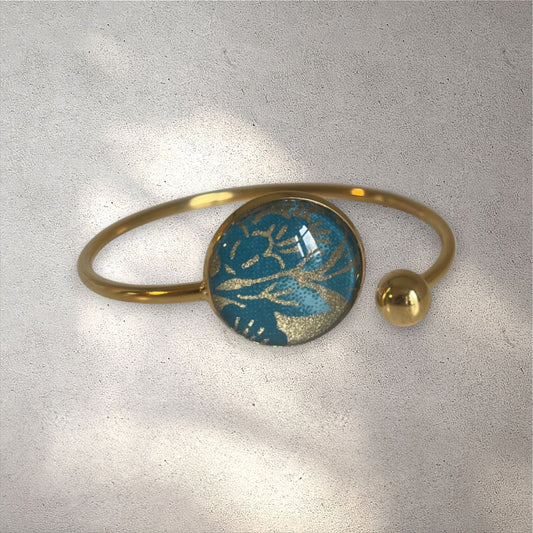 Bracelet Lune 20mm VAGUE TURQUOISE